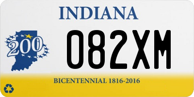 IN license plate 082XM