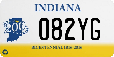 IN license plate 082YG