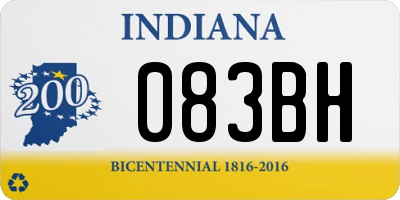 IN license plate 083BH