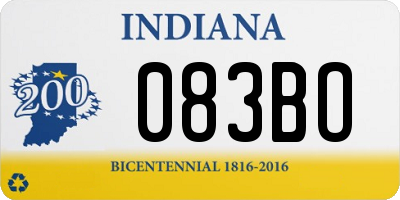 IN license plate 083BO