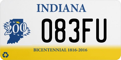 IN license plate 083FU