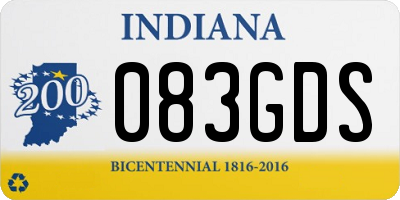 IN license plate 083GDS