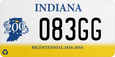 IN license plate 083GG