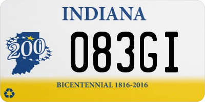 IN license plate 083GI