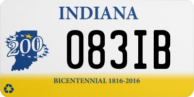 IN license plate 083IB