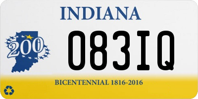 IN license plate 083IQ