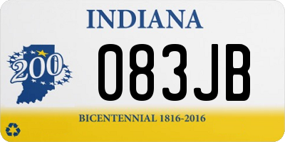 IN license plate 083JB