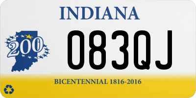 IN license plate 083QJ