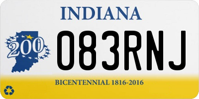 IN license plate 083RNJ