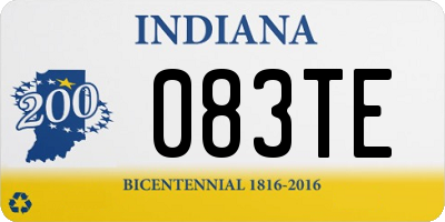 IN license plate 083TE