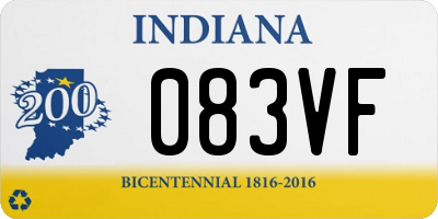 IN license plate 083VF