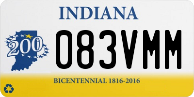 IN license plate 083VMM