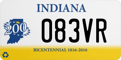 IN license plate 083VR