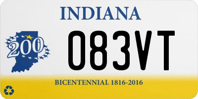 IN license plate 083VT