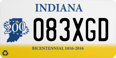IN license plate 083XGD