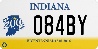 IN license plate 084BY