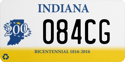 IN license plate 084CG