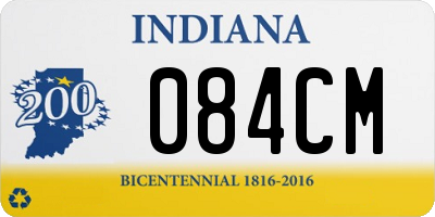 IN license plate 084CM