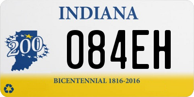 IN license plate 084EH