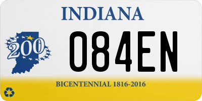 IN license plate 084EN