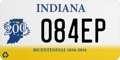 IN license plate 084EP