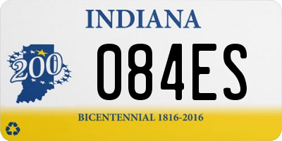 IN license plate 084ES