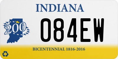 IN license plate 084EW