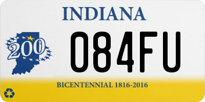 IN license plate 084FU