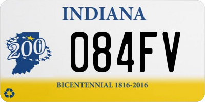 IN license plate 084FV