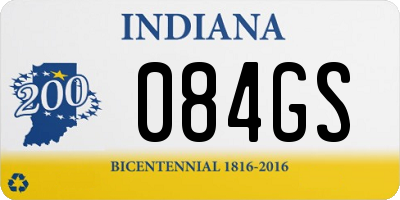 IN license plate 084GS