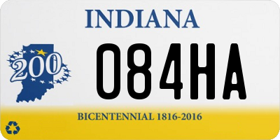 IN license plate 084HA