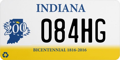 IN license plate 084HG