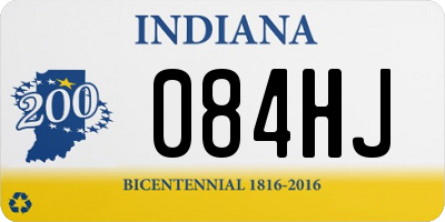 IN license plate 084HJ