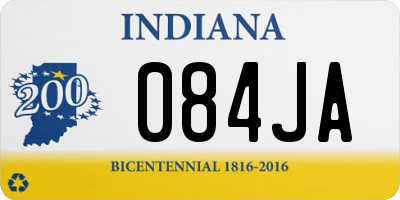 IN license plate 084JA