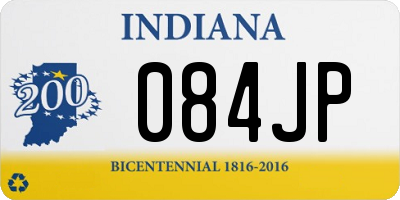 IN license plate 084JP