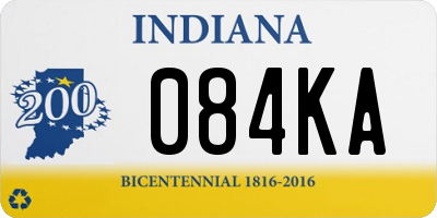IN license plate 084KA