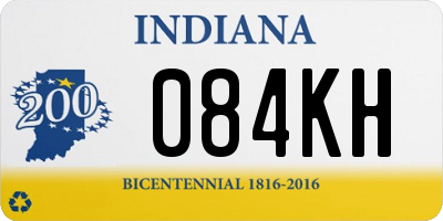 IN license plate 084KH