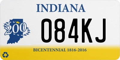 IN license plate 084KJ