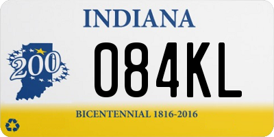 IN license plate 084KL