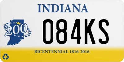 IN license plate 084KS