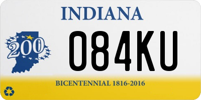 IN license plate 084KU