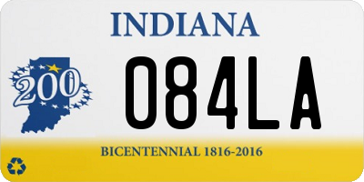 IN license plate 084LA