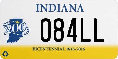 IN license plate 084LL