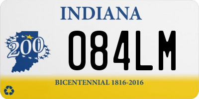 IN license plate 084LM