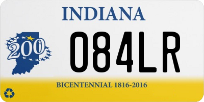 IN license plate 084LR