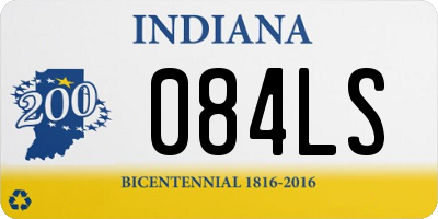 IN license plate 084LS