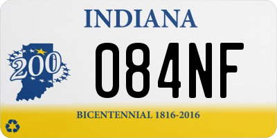 IN license plate 084NF