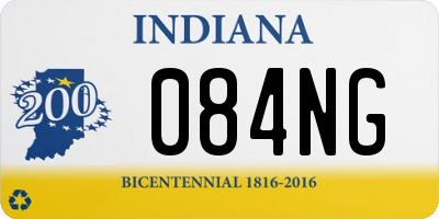 IN license plate 084NG