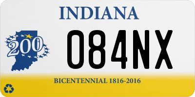 IN license plate 084NX