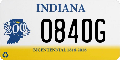 IN license plate 084OG